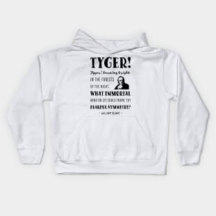 William Blake Tyger Tyger Kids Hoodie